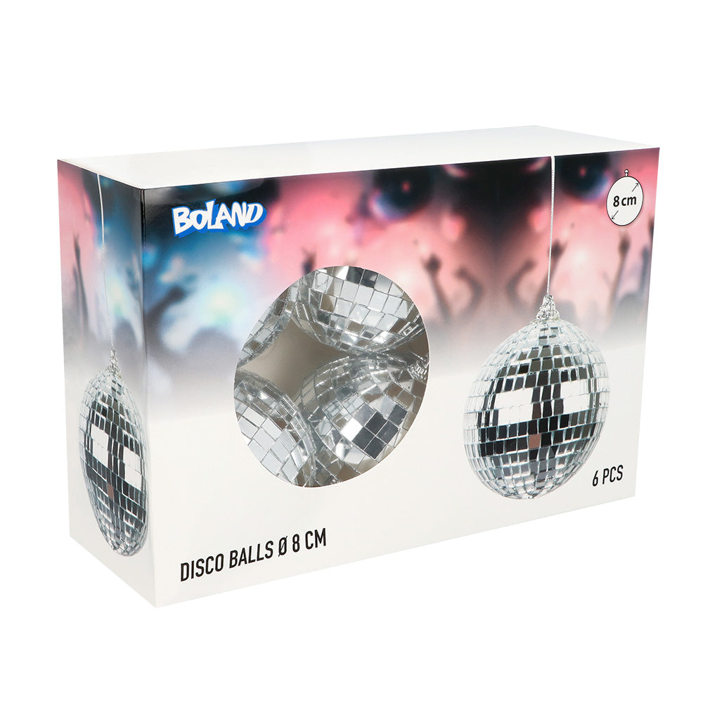 Discopallo 8 cm setti 6 kpl/pkt