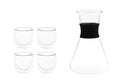 Maku Glogisetti Kuumajuomalasit 100 ml, 4 kpl ja karahvi 1,1l. Lasi 6,3 x 7 x 6,8 cm. Kannu 8,7 x 13 x 20,5 cm.