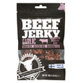 Kuivalihakundi Beef Jerky Garlic naudanpaisti, gluteeniton soijakastike ( vesi, soijaproteiinihydrolysaatti, suola),