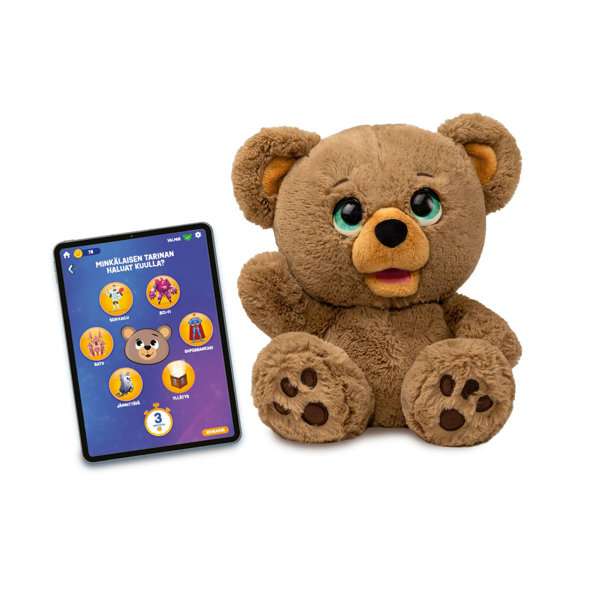 Teddy Bear tarinoita keksivä nallepehmo