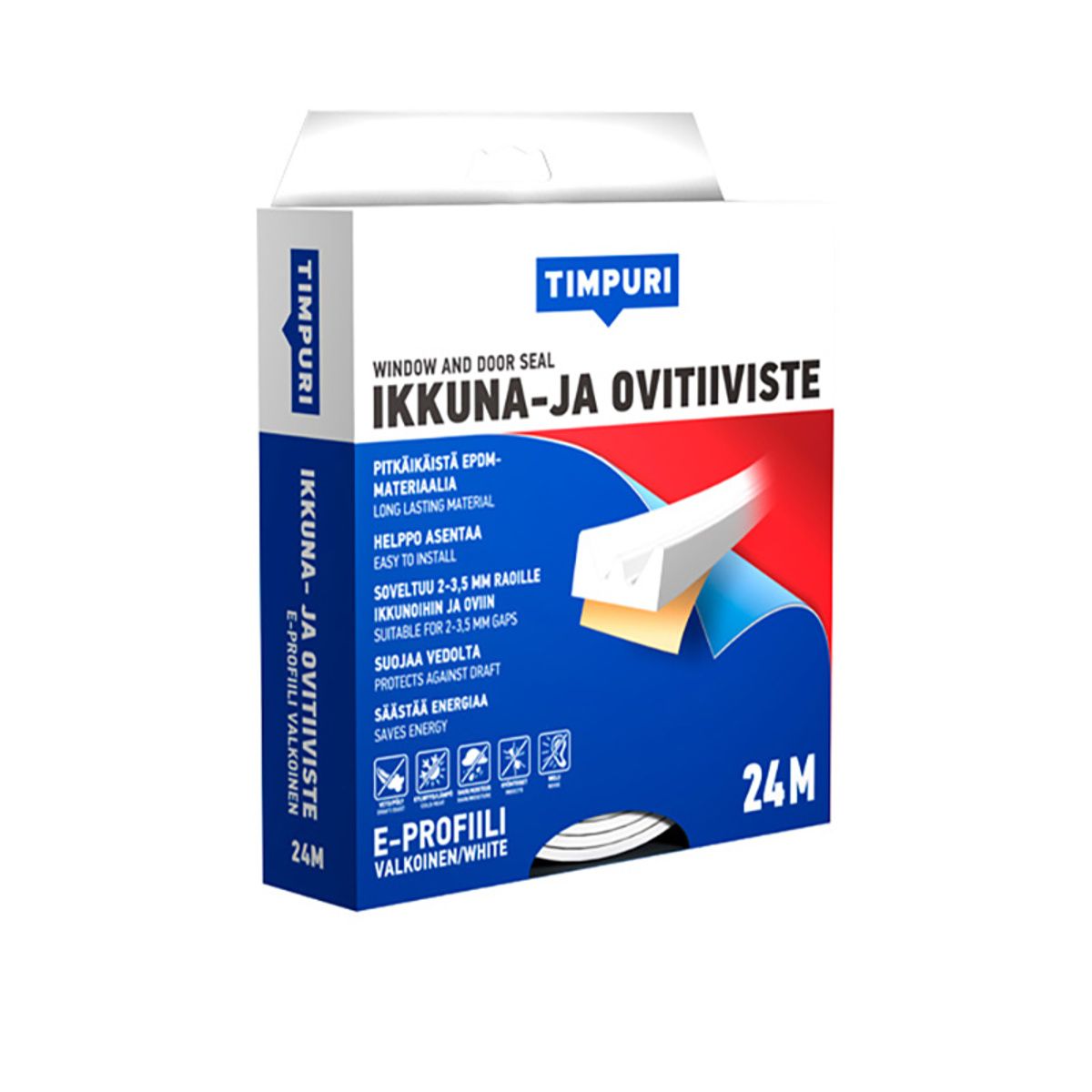 Timpuri Tiiviste e 24 m valkoinen