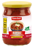 Euro-East Borssikeitto sailyke 480g Perinteisesti borssi kypsennetaan miedolla lammolla ja kypsennysaika on pitka.