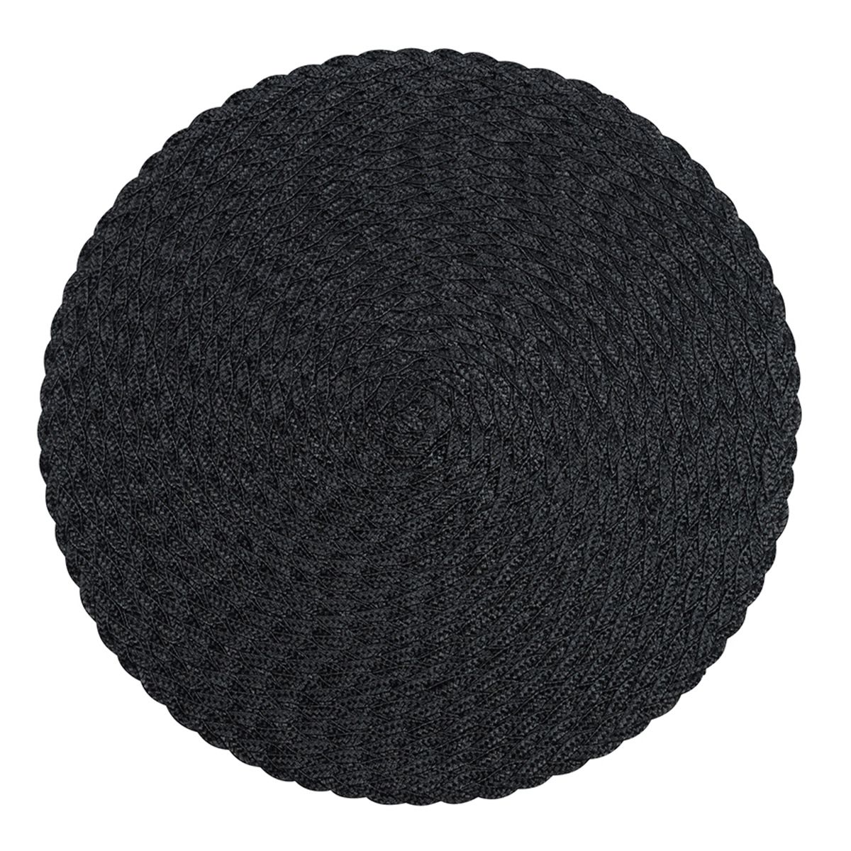 Place Mat Tellus 38 cm Musta