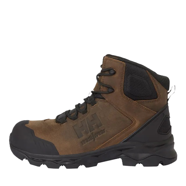 Helly Hansen Oxford Mid S3 turvakengat tummanruskea Oxford-malliston turvajalkineet ovat kestavat ja mukavat. Niissa on