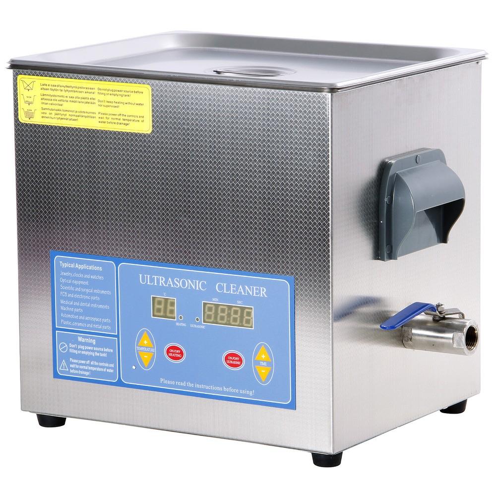 ULTRAAANIPESURI 9L Ultraaanitaajuus 40 KHz, ultraaaniteho 200 W. Lammitys saadettavissa valilla 0-99°C. Ajastin