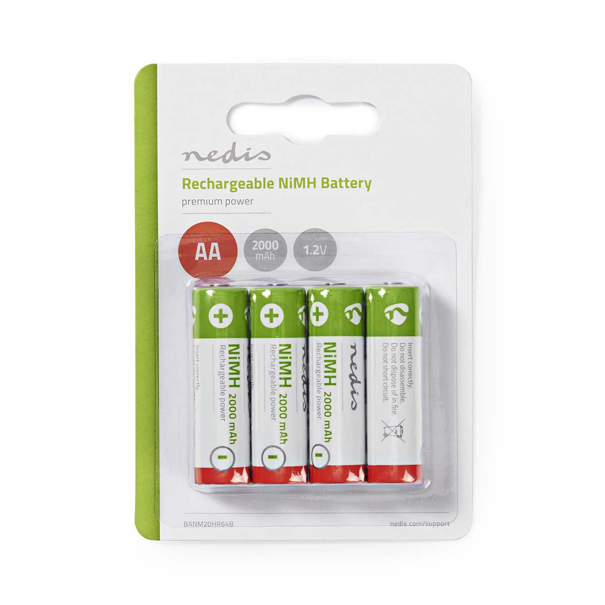 Ladattava Ni-MH-Akku AA | 1.2 V | 2 000 mAh