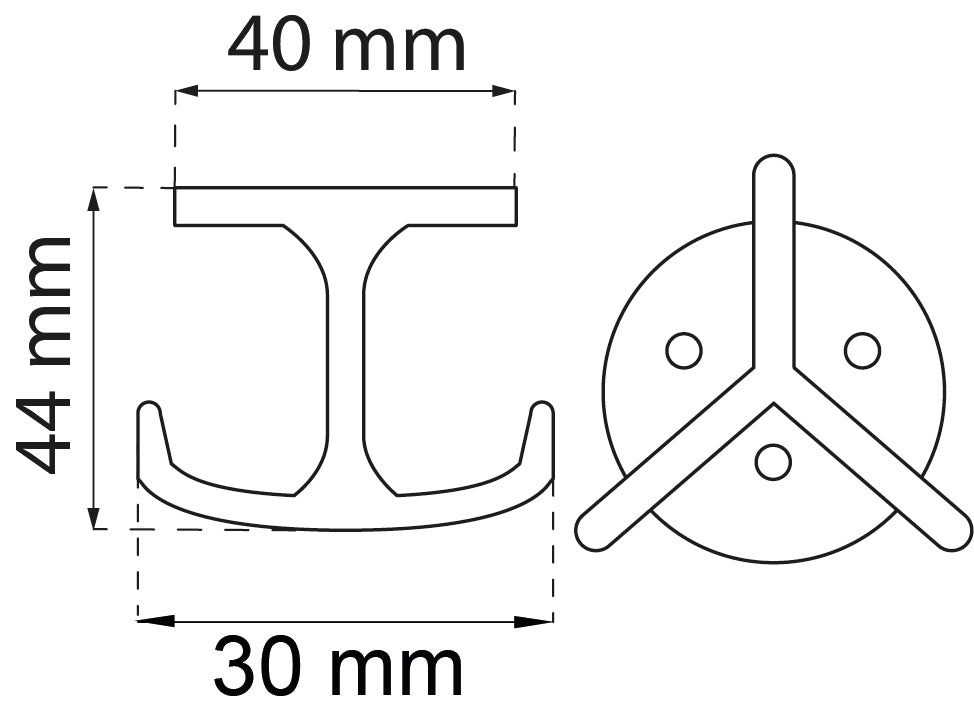 Koukku 3135 niklattu
