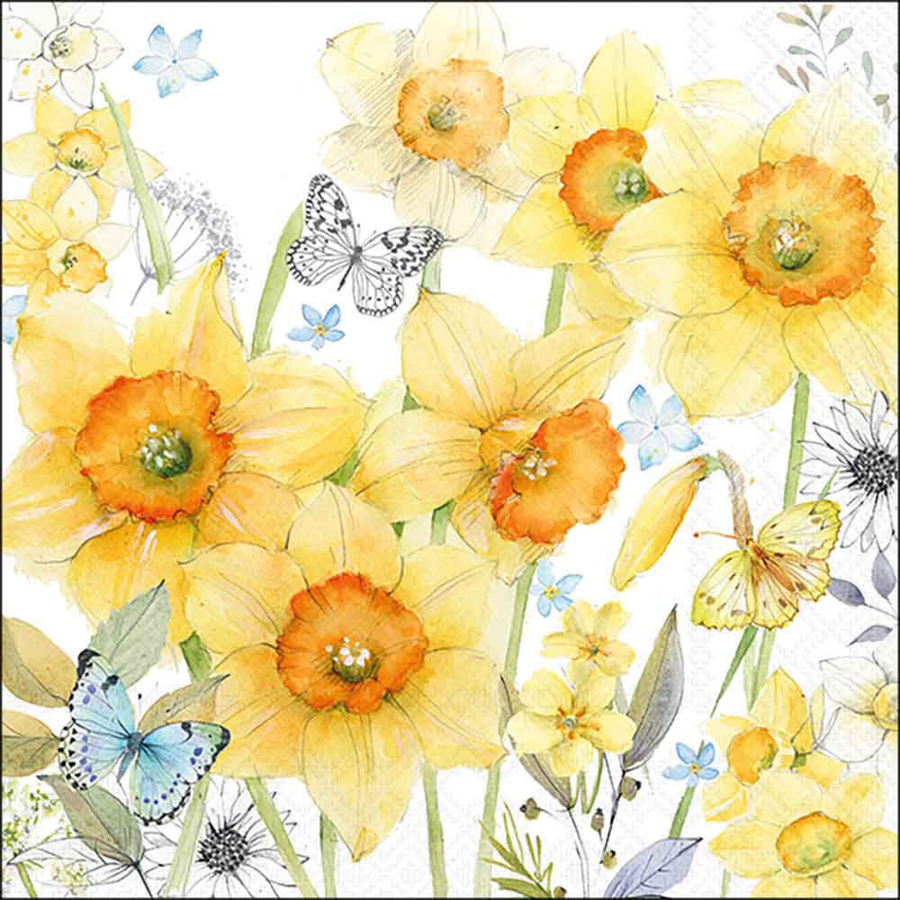 Ambiente Servetit 33 cm classic daffodils