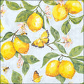 Ambiente Servetit 33 cm fresh lemons blue