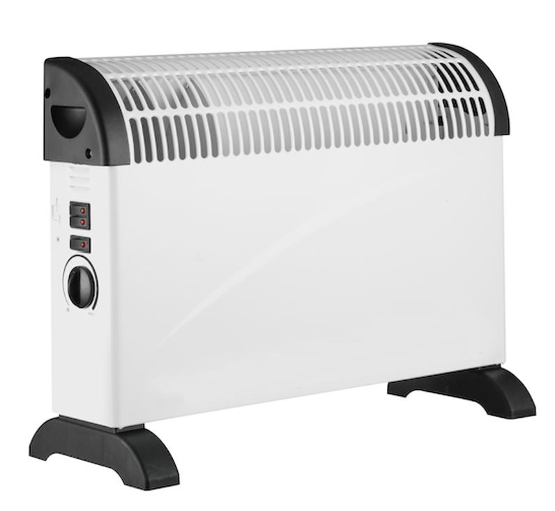 Lapivirtauslammitin 2000W Turbo Konvektorilammitin 230 VAC~50 Hz Luokka I, IP20 3 tehoasetusta: 750 / 1250 / 2000 W