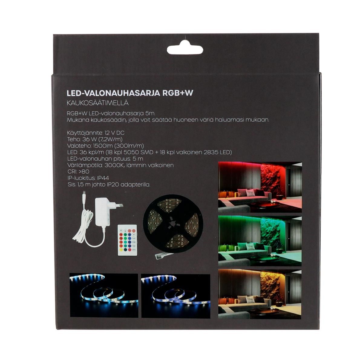 Led Energie Valonauhasarja rgb+w 36 w 5 m