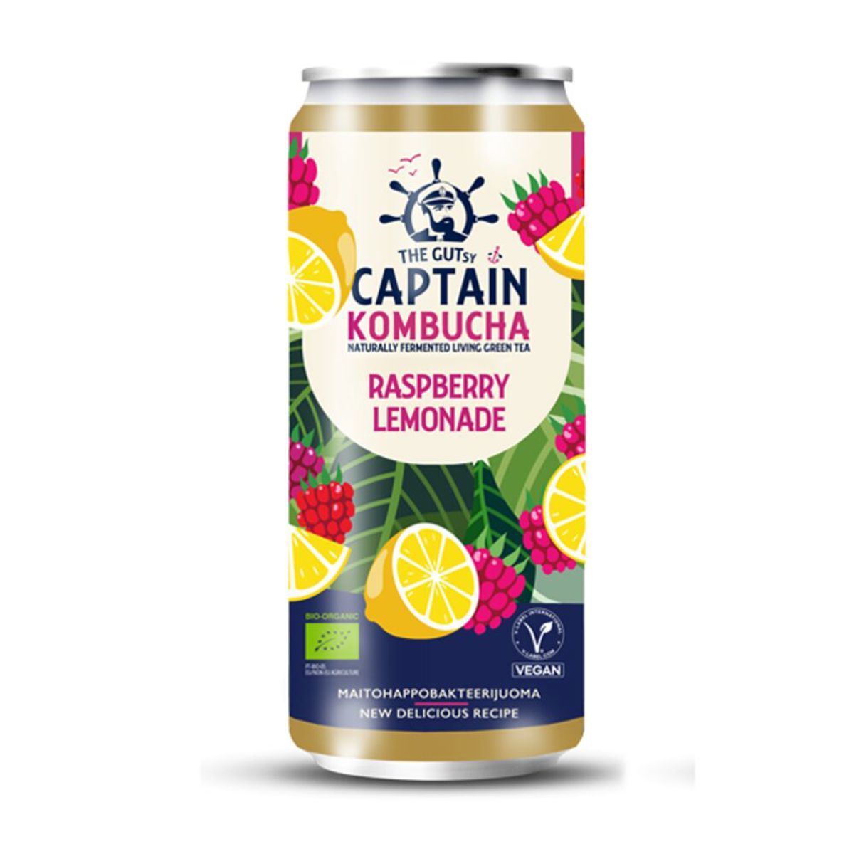 The Gutsy Captain Kombucha Raspberry Lemonade 250 ml