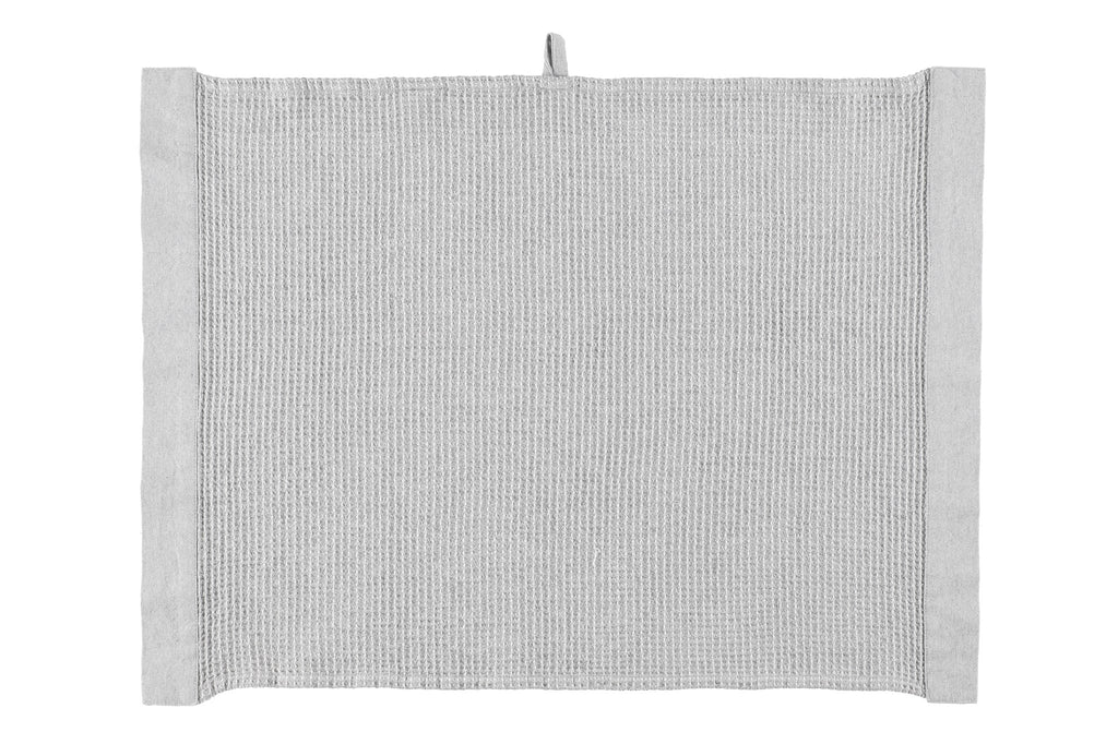 Rento Pyyhe Kenno 50x70cm Harmaa/valkoinen Kasipyyhe (50 x 70 cm) chambray-kanttauksilla.