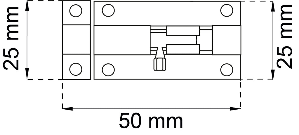 Työntösalpa 4539 50 kromi