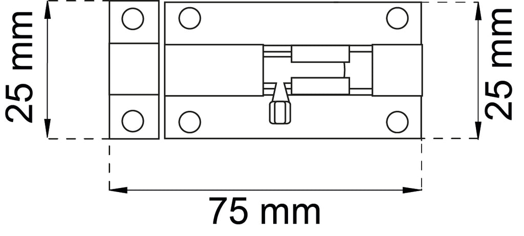Työntösalpa 4539 75 kromi