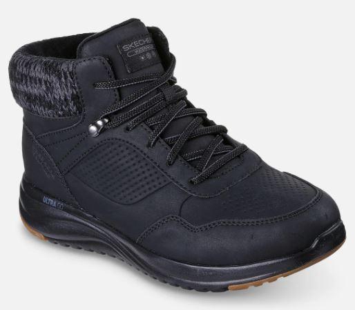 Skechers naisten Slip-ins: On-The-Go Stellar Ariana - Waterproof Musta Nauti klassisesta ja lampimasta tyylista Skechers
