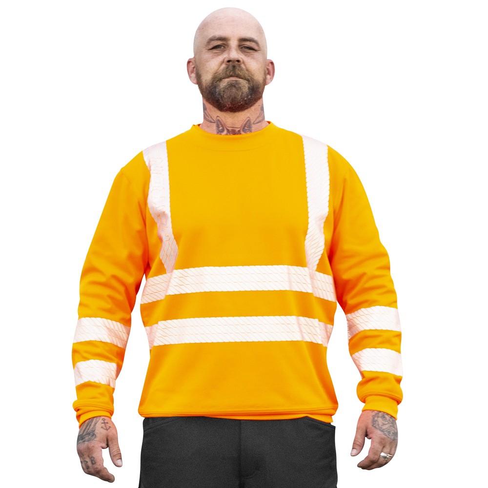 Patron COLLEGEPAITA ADLEY FL.ORANS LK2 EN20471 - 100% polyesteri pikee, 280 g/m² - harjattu (fleece) sisapuoli - hengittavat