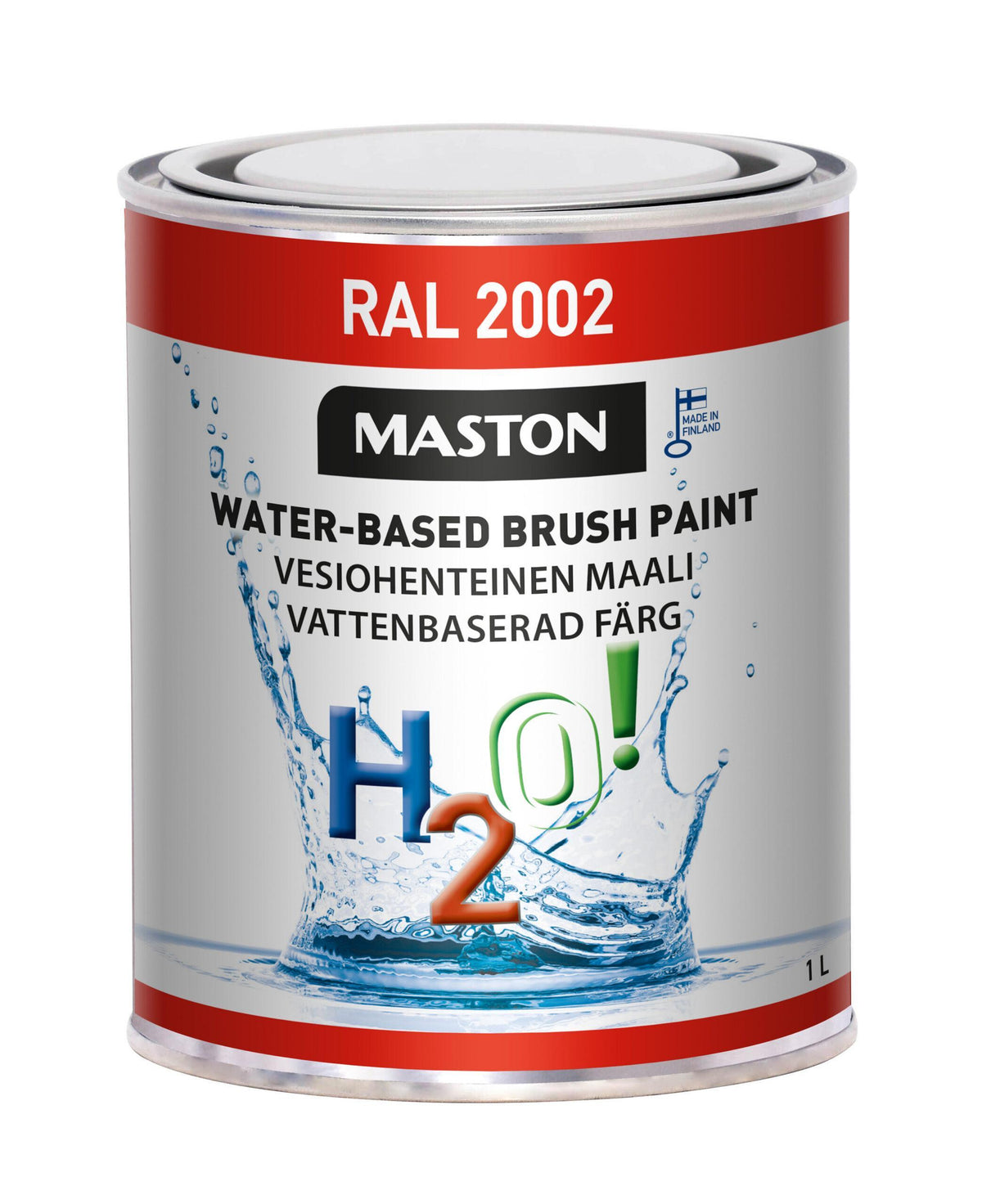 Maali H2O! RAL2002 Verenpunainen 1 l