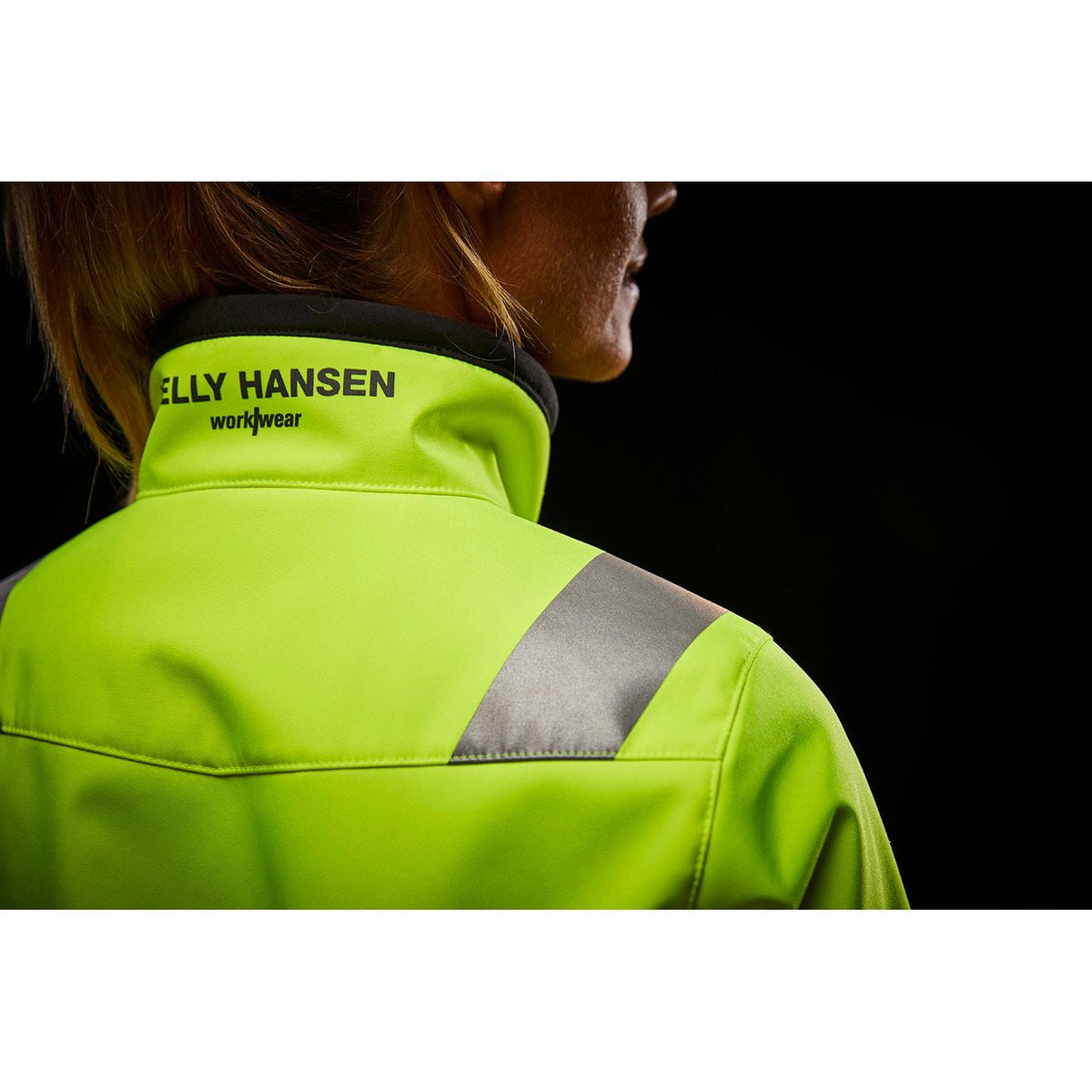Helly Hansen Workwear luna naisten Softshelltakki keltainen Luna Hi Vis -softshell-takki on naisten suunnittelema ja