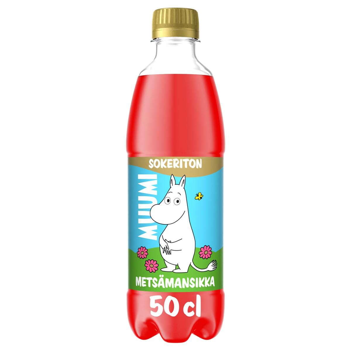 Muumi sokeriton metsämansikka 0.5 l