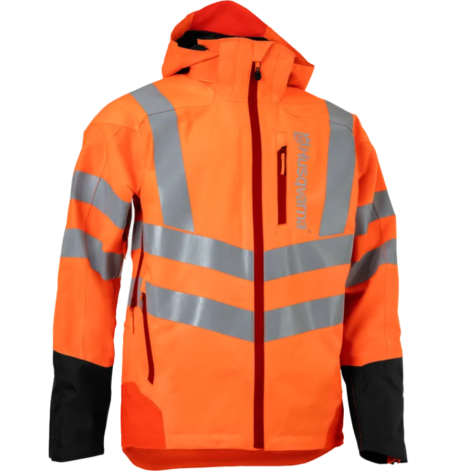 Husqvarna Technical Vent High-Viz sadetakki Laadukas sadetakki, jossa on lisavahvikkeet helposti kuluvissa kohdissa. Takin