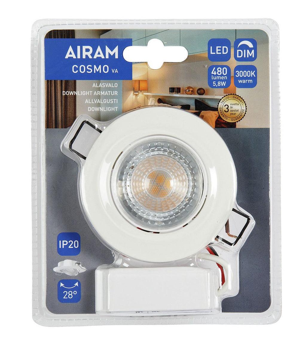 Airam Cosmo Dim LED-Alasvalo 3000k 480 lm