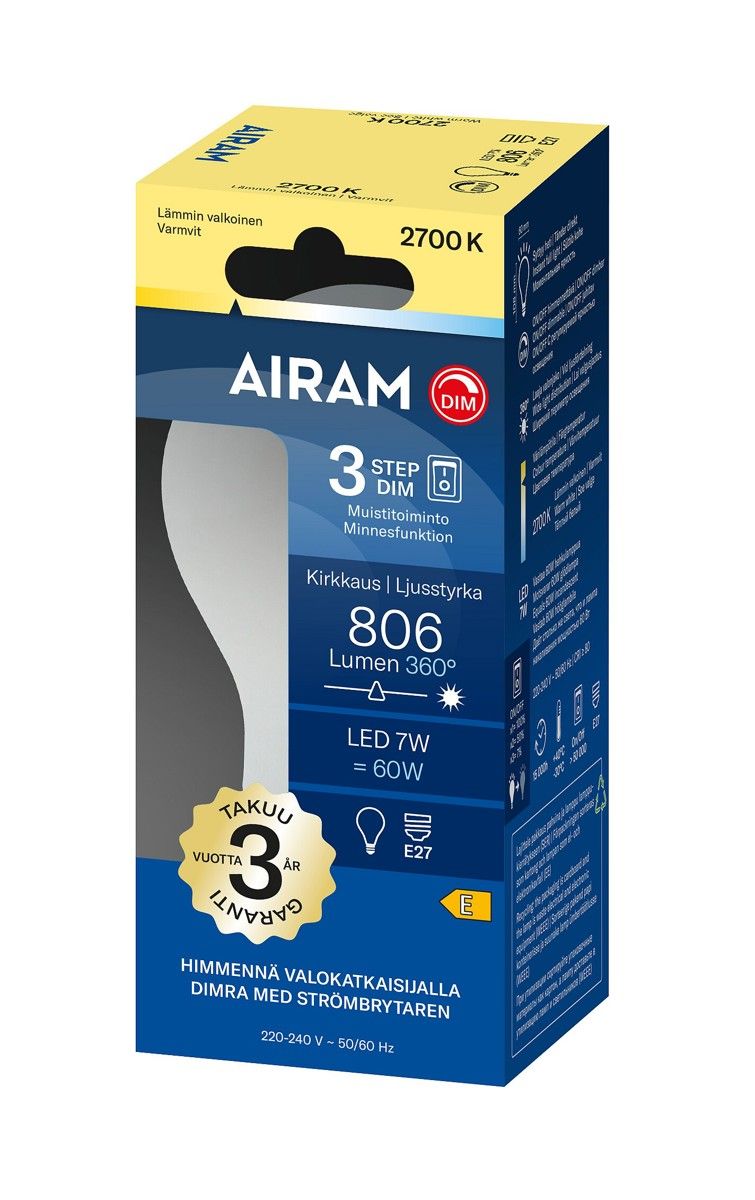 A. Led Opal E27 806 lm/2700k 3-st.dim
