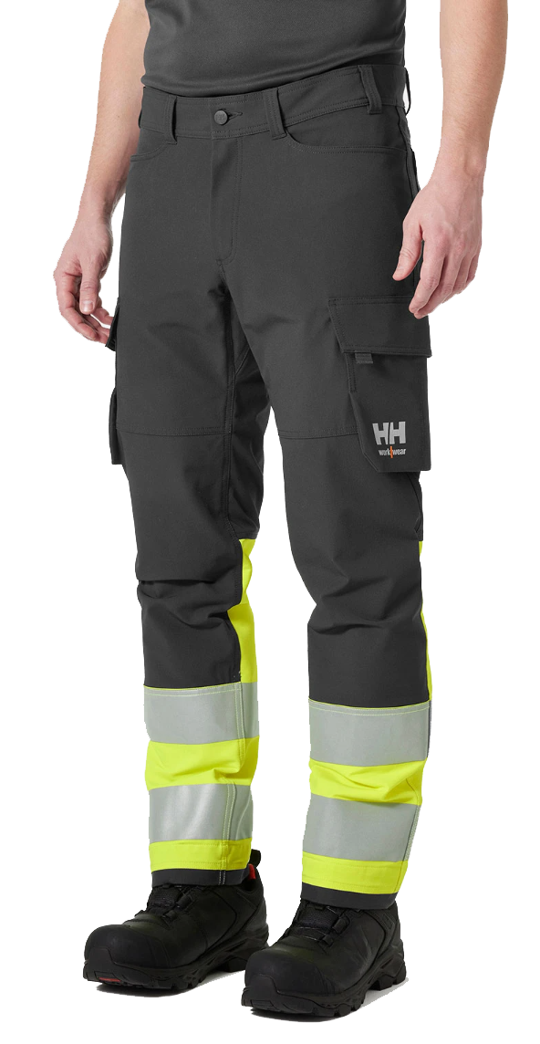 Helly Hansen Alna 4X cargo housut Keltainen/harmaa Alna 4X:n avulla tuomme kevyita ja kestavia 4-suuntaan venyvia