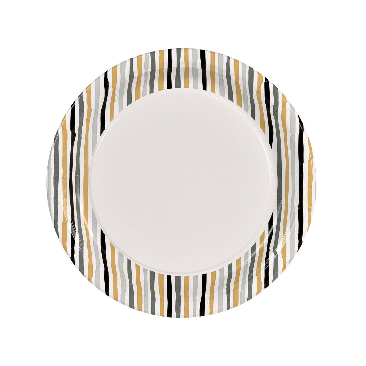Duni Kartonkilautanen 22 cm Stripes Musta