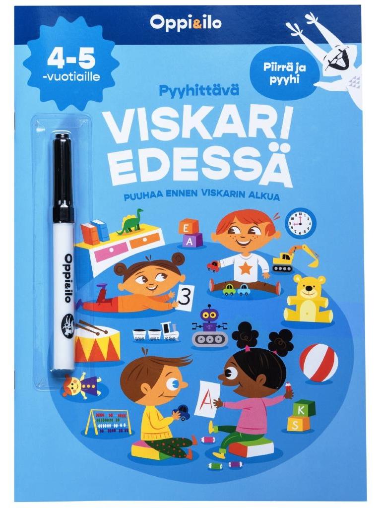 Oppi &amp; Ilo Pyyhittava Viskari edessa -puuhakirja 4-5 v Tama pyyhittava puuhakirja vie hauskalla ja innostavalla tavalla