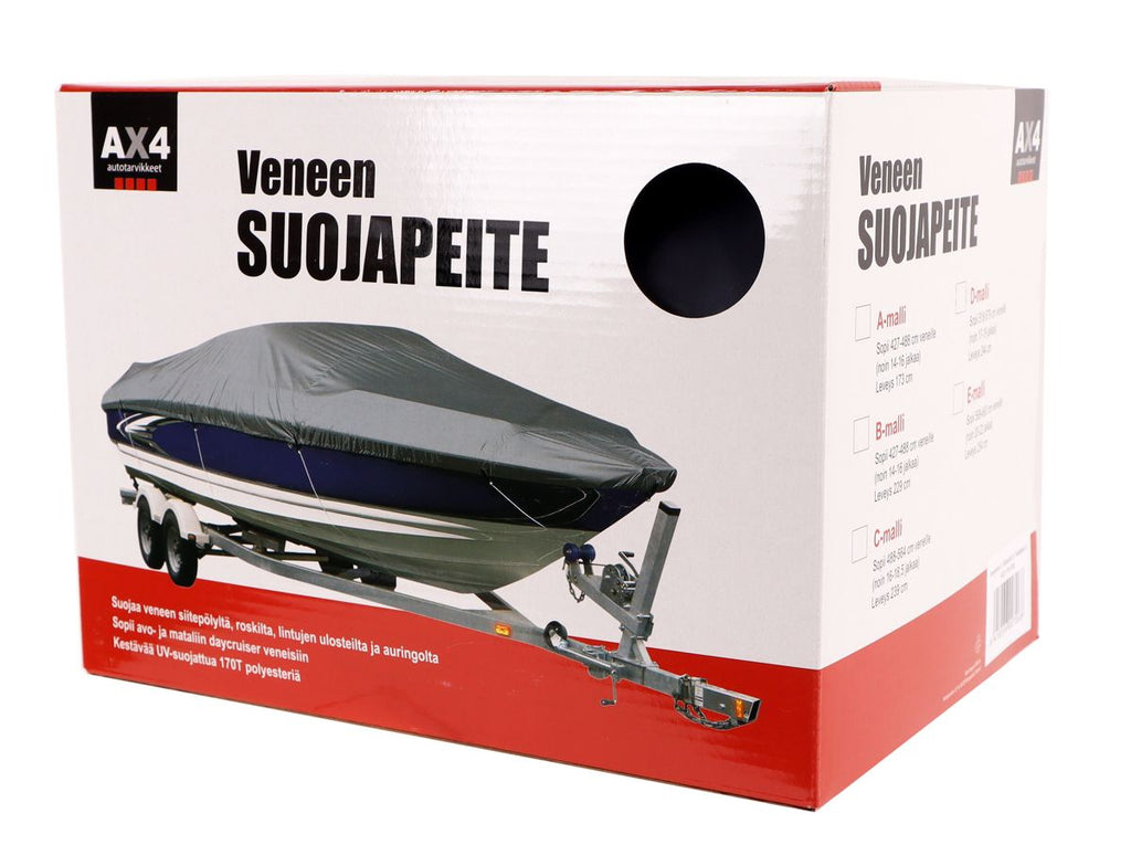AX4 Venepeite d=518-579x243 cm harmaa