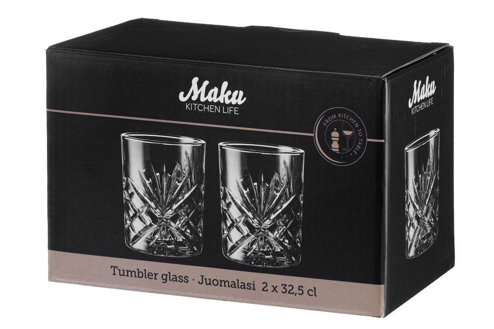 Maku Juomalasi 2kpl/pkt Savunharm. 32,5cl