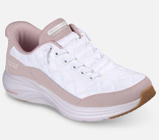 Skechers naisten Slip-ins: Contour Foam - Cozy Fit - Lavender Syleile jalkojasi vaivattomalla mukavuudella Skechers Hands