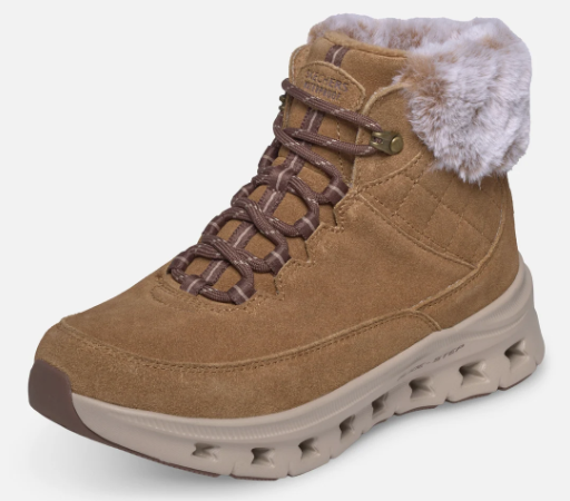 Relaxed Fit: Glide-Step Pro - Blaze Trail - Waterproof - Brown Nauti kylmista paivista Skechers Waterproof Relaxed Fit®: