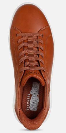 Skechers Miesten Slip-ins: Court Break - Double Vented - Brown Paivita tyylisi modernilla klassikolla Skechers Hands Free