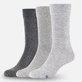 Skechers Basic sukat 3-pack harmaa Klassisella pituudella ja monipuolisella suunnittelulla nama crew-sukat ovat pakollinen