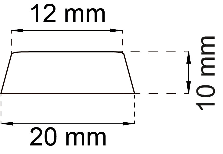 Ovenpysäytin harmaa 20X10 IP