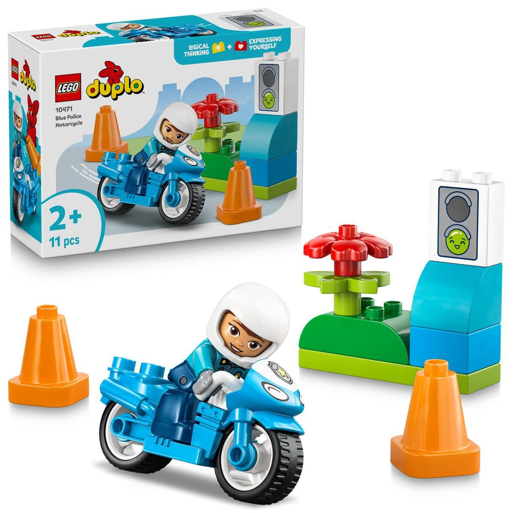 Lego Sininen poliisimoottoripyörä