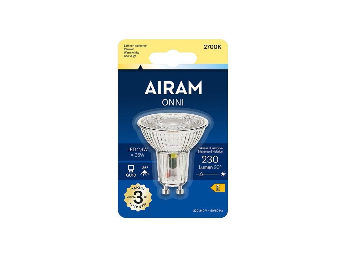 Airam Led GU10 230 lm/2700k