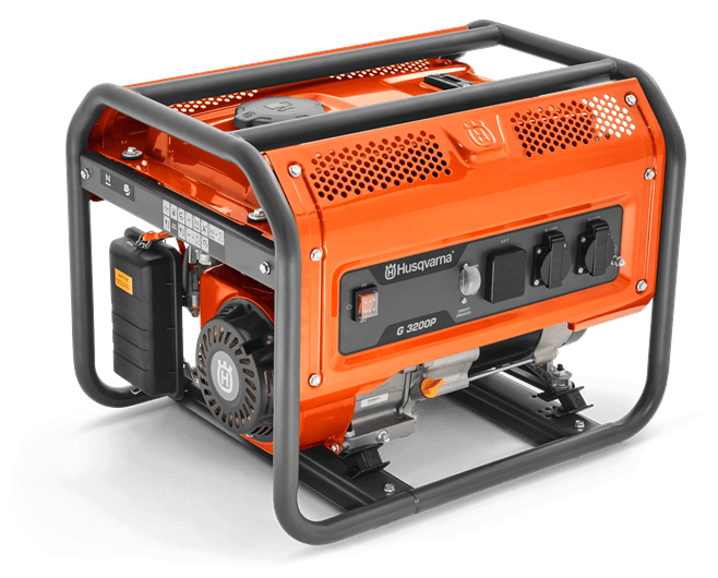 Husqvarna G3200P, 230V/50HZ, 2800/3000W, 3,8HP Tama keskikokoinen, koti- tai tyomaakayttoon suunniteltu, 2.7kW (50Hz) virtaa