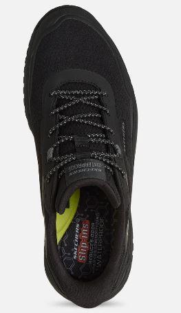 Skechers Miesten Relaxed Fit: Slip-ins: Badger - Koda - Waterproof - Black Koe sporttinen arjen suosikki, jossa on runsaasti