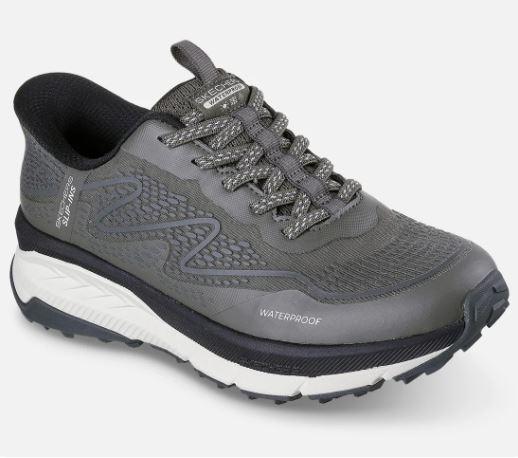 Skechers naisten Slip-ins: Switch Back - Mist - Waterproof - Olive Valmiina ulkoiluun talla vedenpitavalla ja mukavalla