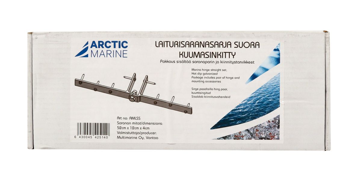 Arctic Marine Laiturisaranasarja suora 52x12x4 cm, kuumasinkitty