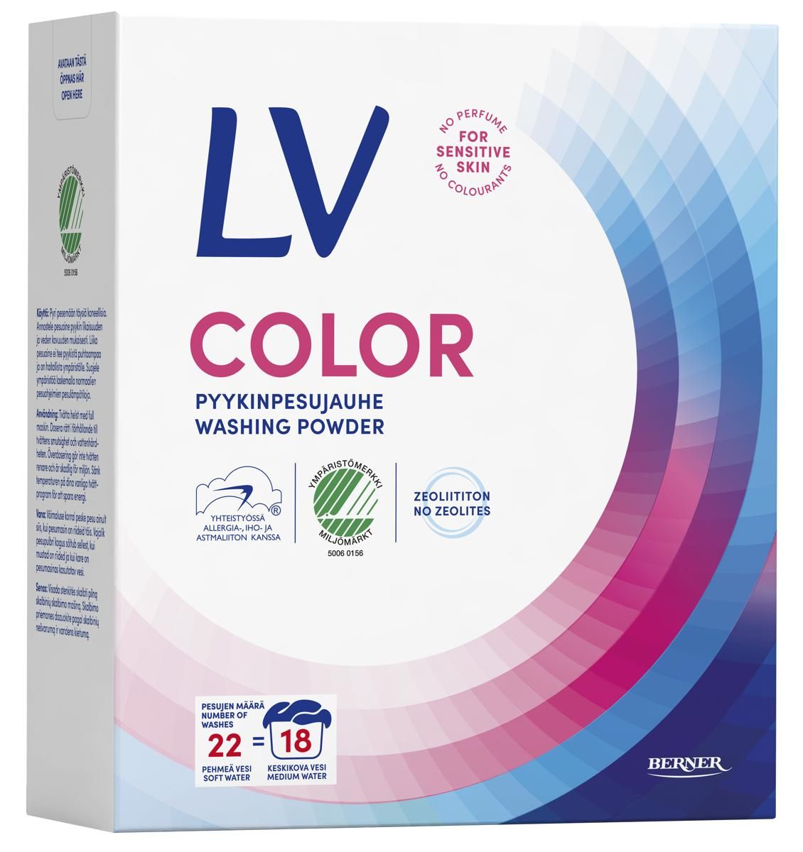 Lv pyykinpesujauhetiiviste Color 750 g