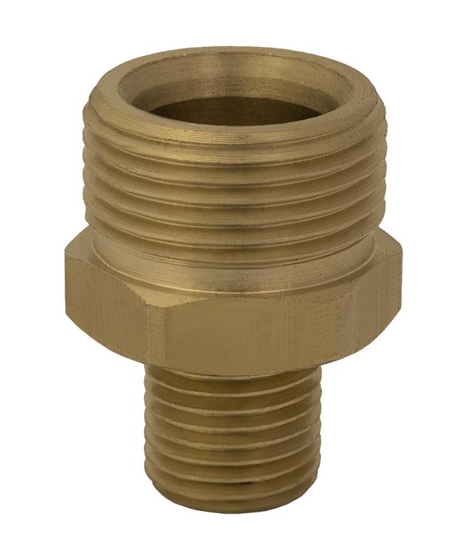 CLEN KAKSOISNIPPA M22x1,5U - 3/8"U MESSINKI Kaksoisnippa M22x1,5 ulkokierre - 3/8" ulkokierre -Materiaali messinki -Max
