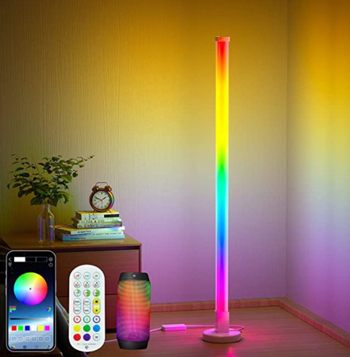 Jalkavalaisin led-rgb 150 cm Bluetooth 5VDC 10 w kaukosäädin