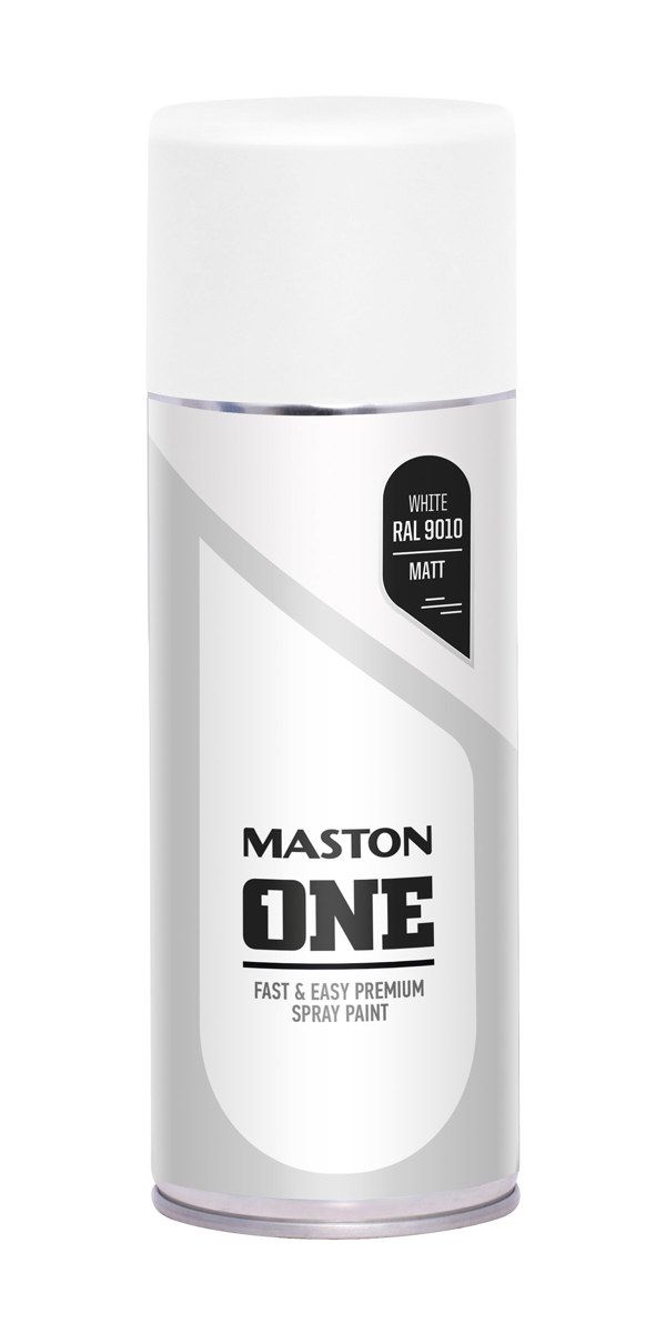 Spraymaali one - Matta valkoinen RAL9010 400 ml