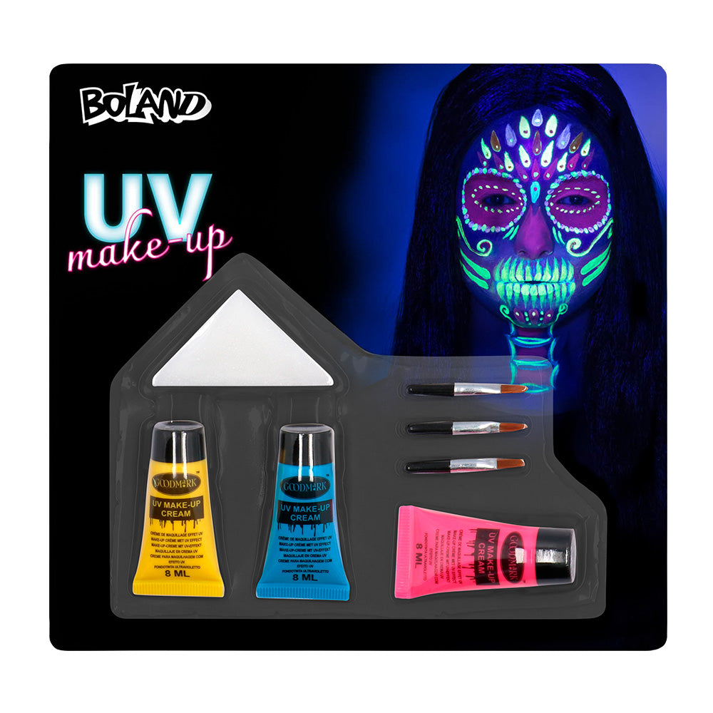 Maskeeraussetti Bright Skull UV