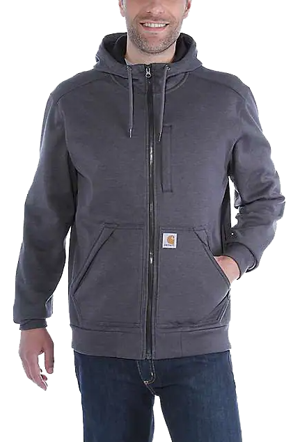 Carhartt Huppari Wind Fighter Carbon Heather Fleecevuorattu veden- ja tuulenpitava huppari. Kolmiosainen huppu ja saadettava