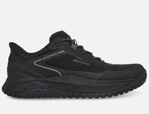 Skechers Miesten Relaxed Fit: Slip-ins: Badger - Koda - Waterproof - Black Koe sporttinen arjen suosikki, jossa on runsaasti